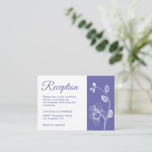 エレガントフローラモダンラン披露宴 エンクロージャーカード (スタンド正面)