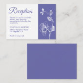 エレガントフローラモダンラン披露宴 エンクロージャーカード (正面/裏面)