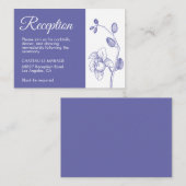 エレガントフローラモダンラン披露宴 エンクロージャーカード (正面/裏面)