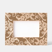 エレガントフローラモダン植物型木製植物文体 レーザー彫刻フレーム (正面)