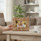 エレガントフローラモダン植物型木製植物文体 レーザー彫刻フレーム