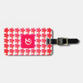 エレガントフローラモノグモダンラム ラゲッジタグ (正面横)