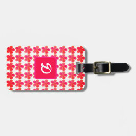 エレガントフローラモノグモダンラム ラゲッジタグ