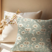 エレガントフローラモノグラムパーソナライズされたファームハウス クッション