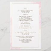 エレガントフローラモノグラ結婚ムのウェルカム旅程 (裏面)