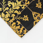 エレガントフローララグジュアリートレンディーコレクション フリースブランケット (角)