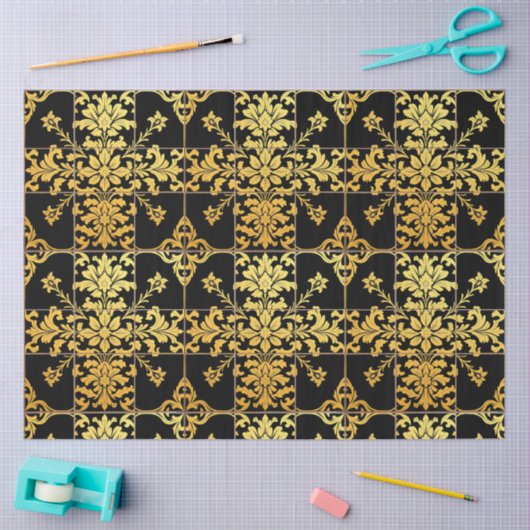 エレガントフローララグジュアリートレンディーコレクション 薄葉紙 (クラフト)