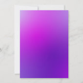 エレガントフローララブブルーラン結婚ズ 招待状 (裏面)