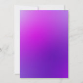 エレガントフローララブブルーラン結婚ズ 招待状 (裏面)