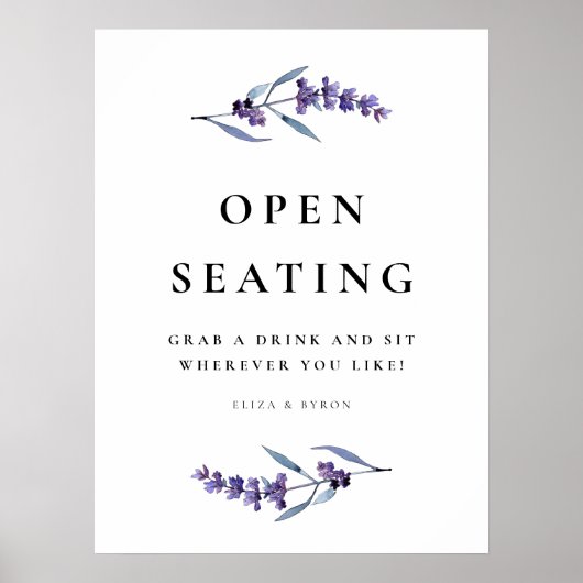 エレガントフローララベンダーオ結婚ープシー ポスター (正面)