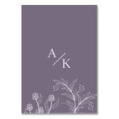 エレガントフローララベンダーグ結婚レイ テーブルナンバー (裏面)