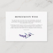 エレガントフローララベンダーハネムーンウィッシュ エンクロージャーカード (正面)