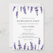 エレガントフローララベンダーバチェロレッテ 招待状 (正面)