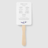 エレガントフローララベンダープログラム&ウェディングパーティー ハンドファン (裏面)