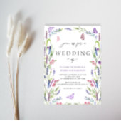 エレガントフローララベンダー結婚式招待状 招待状