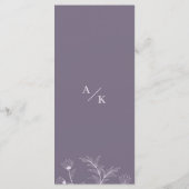 エレガントフローララベ結婚ンダのメニュー メニュー (裏面)