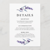 エレガントフローララベ結婚ンダーのゲスト情報 エンクロージャーカード (正面)