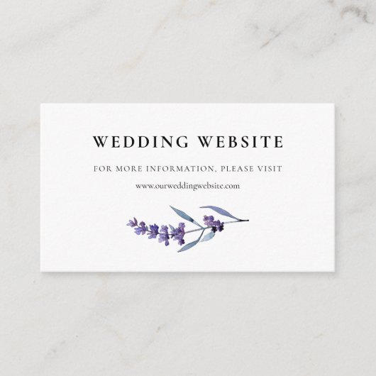 エレガントフローララベ結婚ンダーのホームページ エンクロージャーカード (正面)