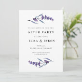 エレガントフローララベ結婚ンダーの後のパーティー 招待状 (スタンド正面)