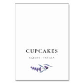 エレガントフローララベ結婚ンダービュッフェカード テーブルナンバー (正面)