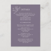 エレガントフローララベ結婚ンダー詳細 エンクロージャーカード (正面)