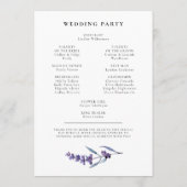 エレガントフローララベ結婚ンダー プログラム (裏面)