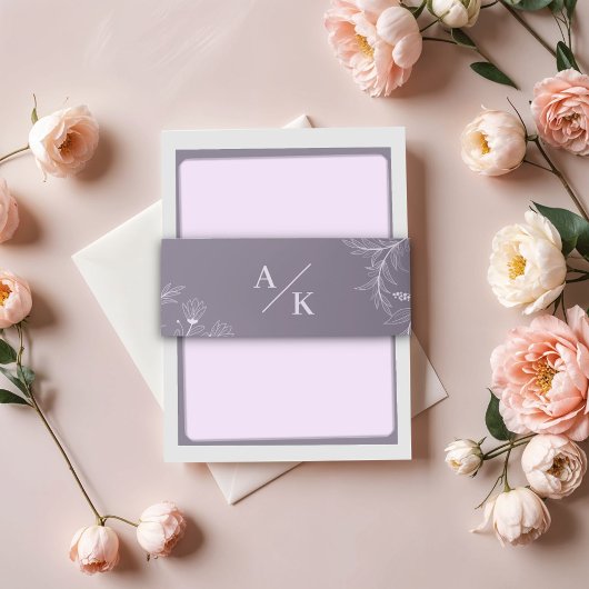 エレガントフローララベ結婚ンダー 招待状ベリーバンド