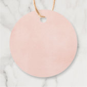 エレガントフローラリリー赤面感謝していユーメッセージカード フェイバータグ (裏面)