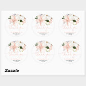 エレガントフローラリリー赤面感謝していユー ラウンドシール (シート)