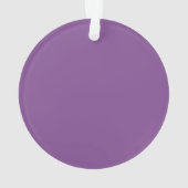 エレガントフローラリースパープルフラワー賛美ズ オーナメント (裏面)