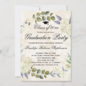 エレガントフローラリース卒業党 招待状 (正面)
