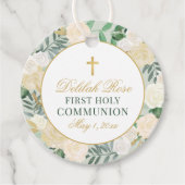 エレガントフローラリース第1コミュニオングリーン金ゴールド フェイバータグ (正面)