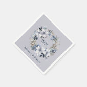 エレガントフローラリース スタンダードカクテルナプキン (角)