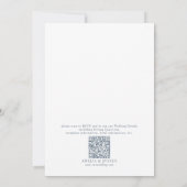 エレガントフローラリーフクラシック結婚式招待状 招待状 (裏面)