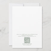 エレガントフローラリーフクラシック結婚式招待状 招待状 (裏面)