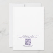 エレガントフローラリーフクラシック結婚式招待状 招待状 (裏面)