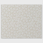 エレガントフローラリーフラッピング紙 ラッピングペーパー (フラット)