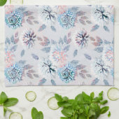 エレガントフローラレトロ模様 キッチンタオル (折り畳み)