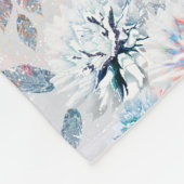 エレガントフローラレトロ模様 フリースブランケット (角)
