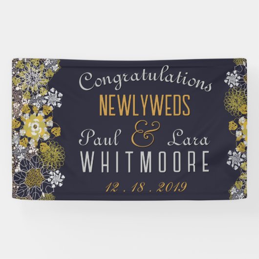 エレガントフローラレース結婚パーティー 横断幕 (横)