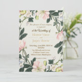 エレガントフローラロマン結婚ティックリースデザイン 招待状 (スタンド正面)