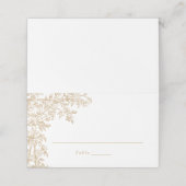 エレガントフローラヴィンテージバラトレリス金ゴールド結婚ズ プレイスカード (外部開封)