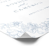 エレガントフローラヴィンテージボ結婚タニカル ポスター (角)