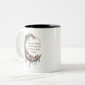 エレガントフローラ三日月 ツートーンマグカップ (正面左)