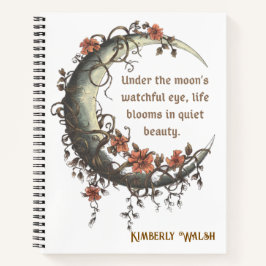 エレガントフローラ三日月 ノートブック
