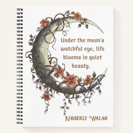 エレガントフローラ三日月 ノートブック (正面)