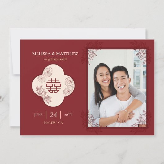 エレガントフローラ中国のの写真Save the Date セーブザデート (正面)