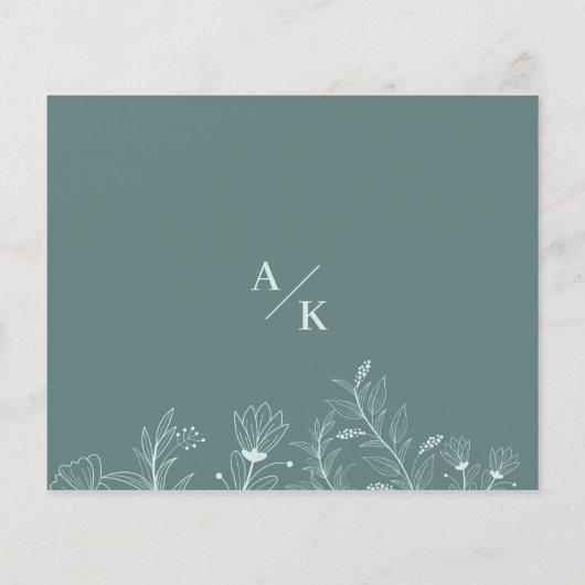 エレガントフローラ予算アドバイスカード (裏面)