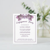 エレガントフローラ予算婚約パーティ招待状 (スタンド正面)