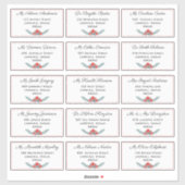 エレガントフローラ個別の出荷アドレ結婚ス シール (シート)